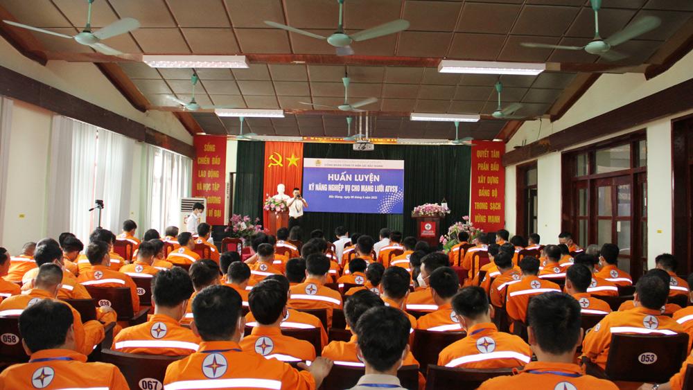 Điện lực, tỉnh bắc giang, điện bắc giang, huấn luyện kỹ năng nghiệp vụ, mạng lưới, an toàn vệ sinh viên