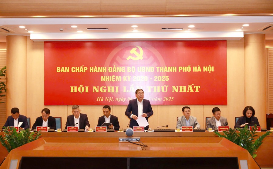 Ban Chấp hành Đảng bộ UBND TP Hà Nội nhiệm kỳ 2020 – 2025 tổ chức hội nghị lần thứ nhất.