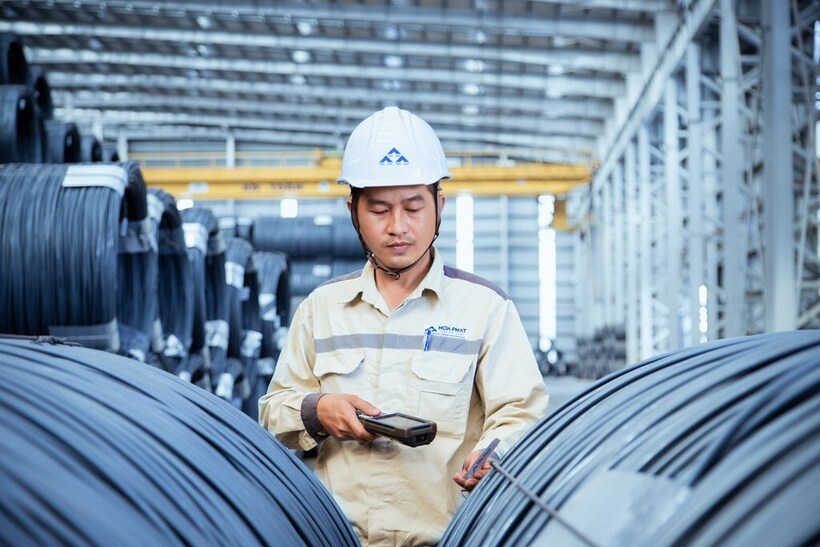 Trong quý II/2025, thị trường nội địa trở thành động lực tăng trưởng khi sản lượng tiêu thụ tăng 22% so với cùng kỳ với đóng góp đến từ cả thép xây dựng và HRC. Ảnh: HP