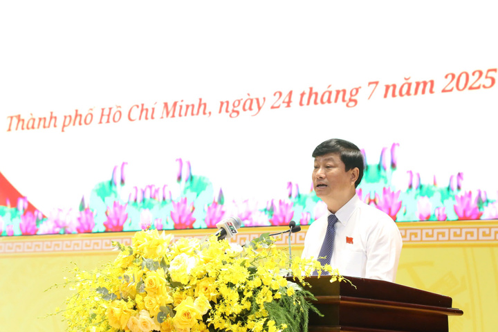 Chủ tịch HĐND TP. Hồ Chí Minh Võ Văn Minh. Ảnh: Thanh Minh.