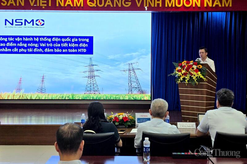 Ông Nguyễn Quốc Trung - Phó Tổng giám đốc NSMO chia sẻ về tình hình vận hành hệ thống điện trong cao điểm nắng nóng