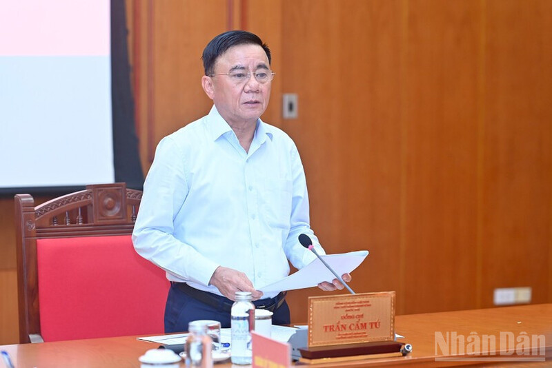 Đồng chí Trần Cẩm Tú, Ủy viên Bộ Chính trị, Thường trực Ban Bí thư. Ảnh: Đăng Khoa