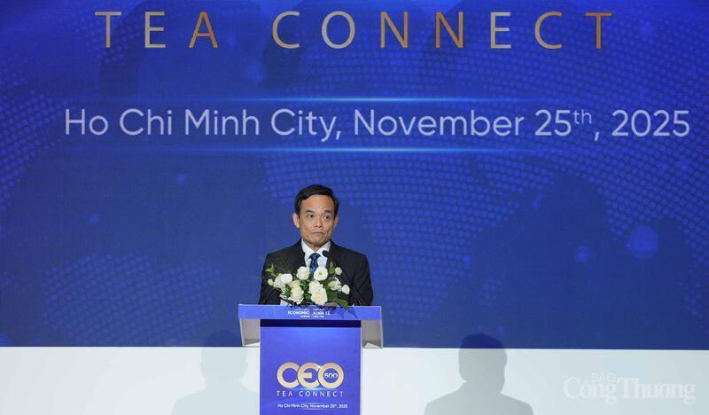 Ông Trần Lưu Quang, Bí thư Thành ủy TP. Hồ Chí Minh phát biểu tại Diễn đàn Kinh tế mùa Thu năm 2025. Ảnh: Thanh Minh