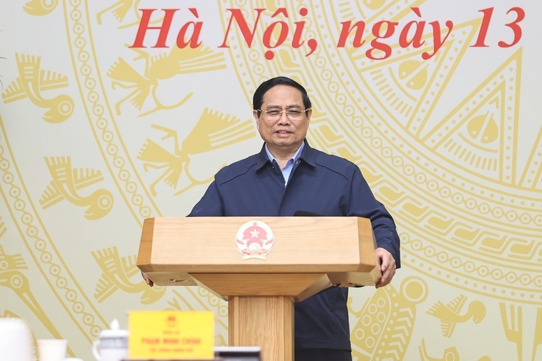 Thủ tướng Chính phủ Phạm Minh Chính, Trưởng Ban Chỉ đạo Trung ương về chính sách nhà ở và thị trường bất động sản chủ trì Phiên họp thứ 5 của Ban Chỉ đạo - Ảnh: VGP/Nhật Bắc