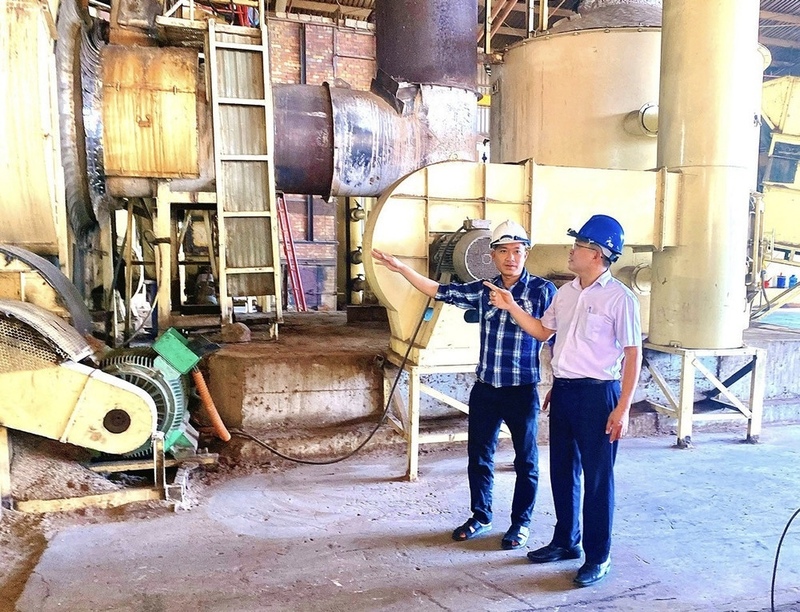 Một công ty kinh doanh tại Cụm công nghiệp Cầu 16. Ảnh: Hải Yến