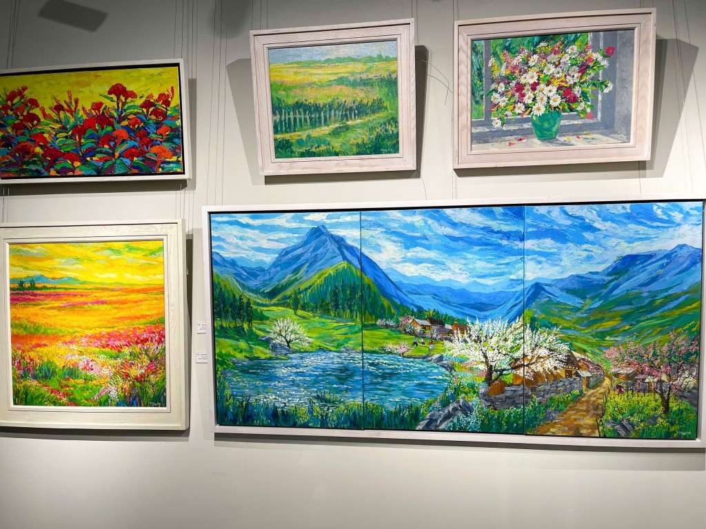 Các tác phẩm trưng bày tại triển lãm