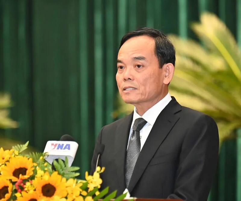 Bí thư Thành ủy TP. Hồ Chí Minh Trần Lưu Quang phát biểu chỉ đạo tại kỳ họp. Ảnh: Việt Dũng.