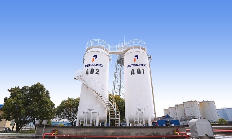 Bể nhiên liệu E100 dùng để phối trộn xăng E10.