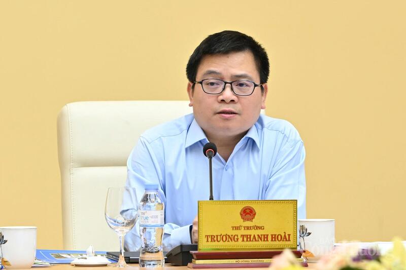 Thứ trưởng Bộ Công Thương Trương Thanh Hoài tham dự hội nghị. Ảnh: Cấn Dũng