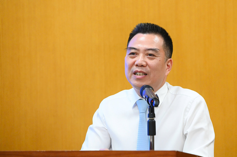 Thứ trưởng Bộ Nông nghiệp và Môi trường Đặng Ngọc Điệp phát biểu tại buổi Họp báo. Ảnh: Tùng Đinh