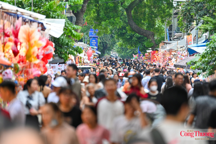 Càng gần Trung thu, phố Hàng Mã càng nhộn nhịp.