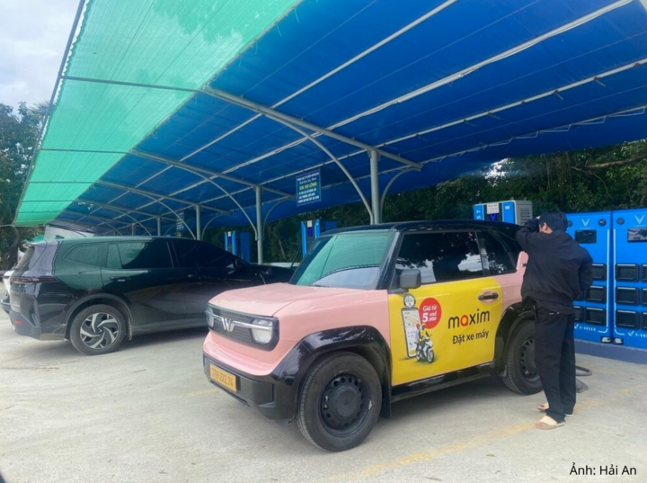 Nhiều trạm sạc ở Nghệ An đã được xây dựng khang trang, có mái che
