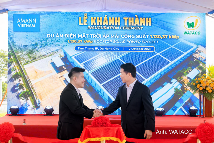 Đại diện WATACO và AMANN (Việt Nam) tại buổi Lễ khánh thành